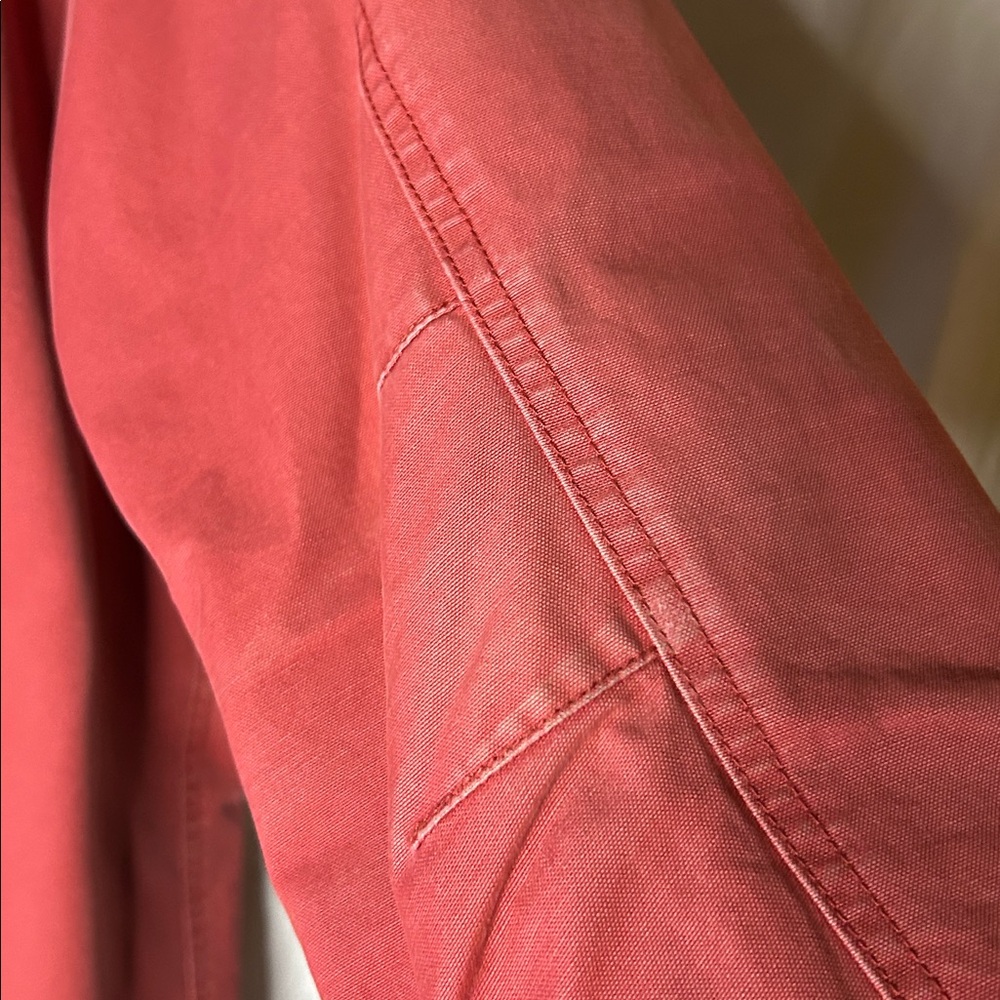 L.L. Bean Women’s Vintage Crimson Chore & Field Coat Brown Corduroy Collar Sz L - Picture 7 of 14